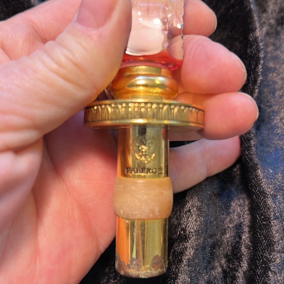 RARE authentic Faberge ruby red bottle stopper - Picture 4 of 14